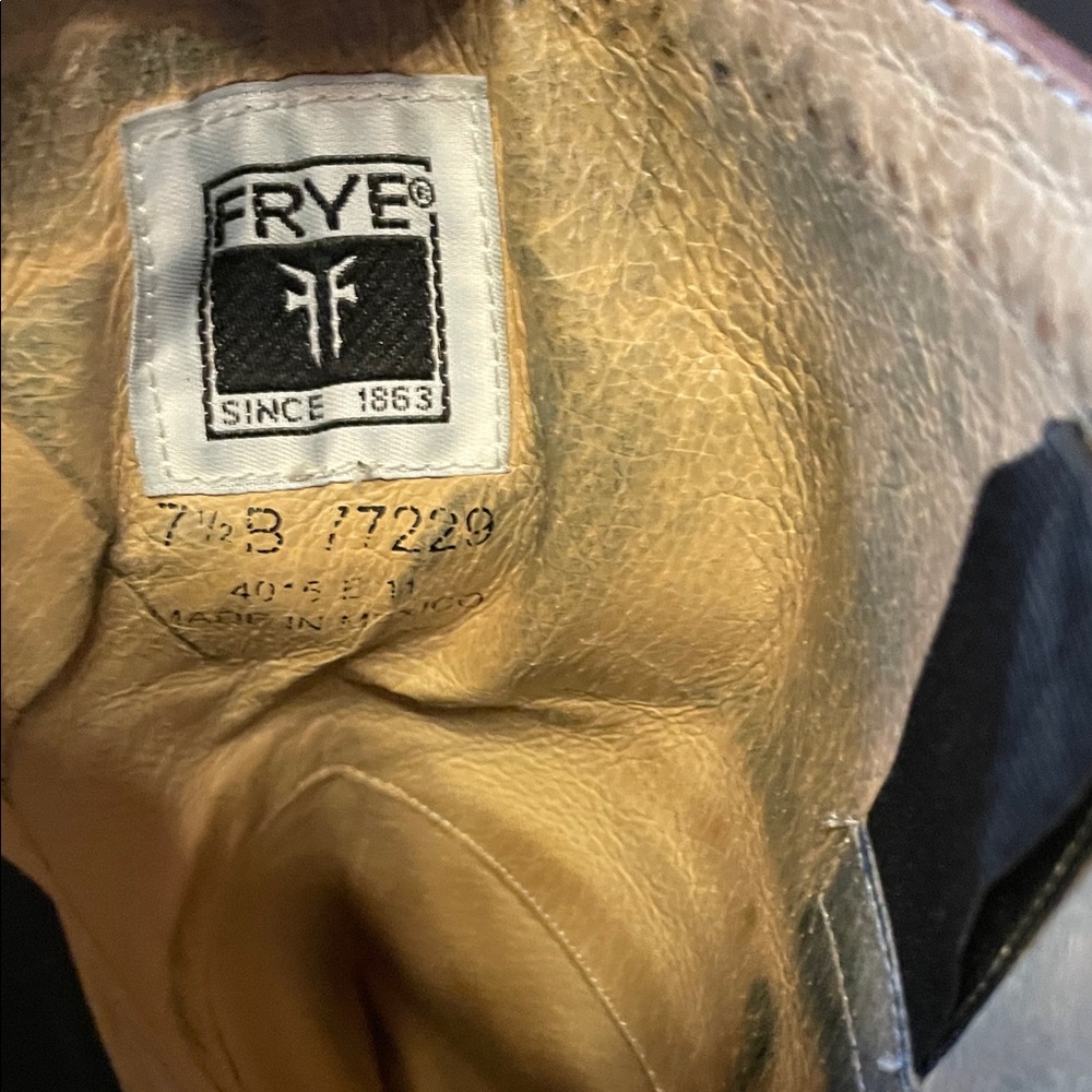 Frye Chestnut Leather Heeled Boots - Picture 3 of 6